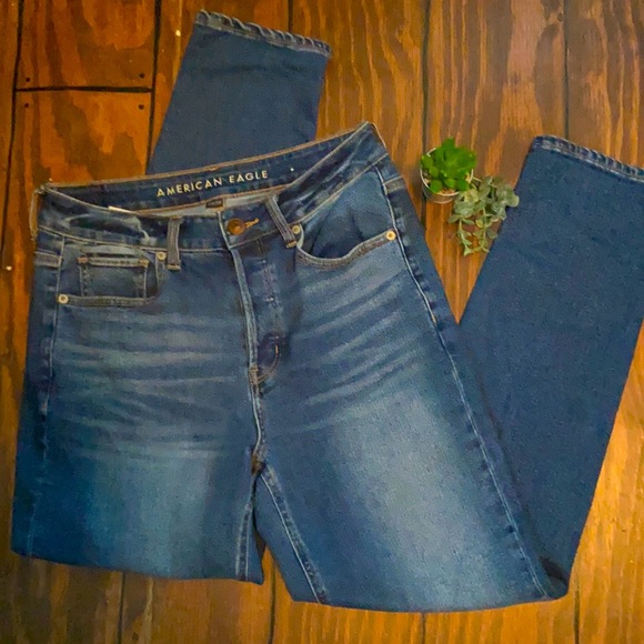 American Eagle Outfitters Denim - American Eagle HI-RISE TOMGIRL button fly jeans